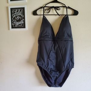 Time and Tru full coverage halter one piece